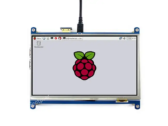 Raspberry pi 7 дюймов lcd резистивный сенсорный экран HDMI 1024X600 7 дюймов tft дисплей gpio сенсорный экран