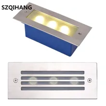 Светодиодный светильник 3x2 Вт подземный светильник Встраиваемая лестница Paitio Точечный светильник напольный садовый пейзаж наружное настенное освещение