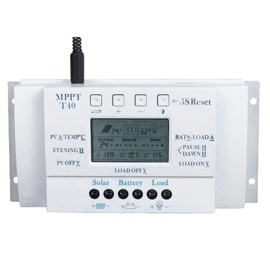 

BIFI-Solar Panel Regulator Charge Controller LCD 3 Timer 40A 12V / 24V