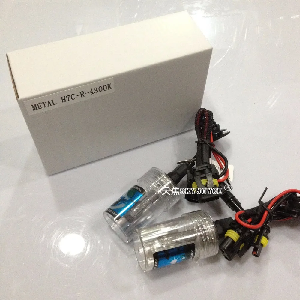 Freeshipping xenon H7CR hid xenon bulb 35W metal base H7C-R coating layer H7C H7R 4300K 3000K 5000K 6000K 8000K short tube H7C  (2)