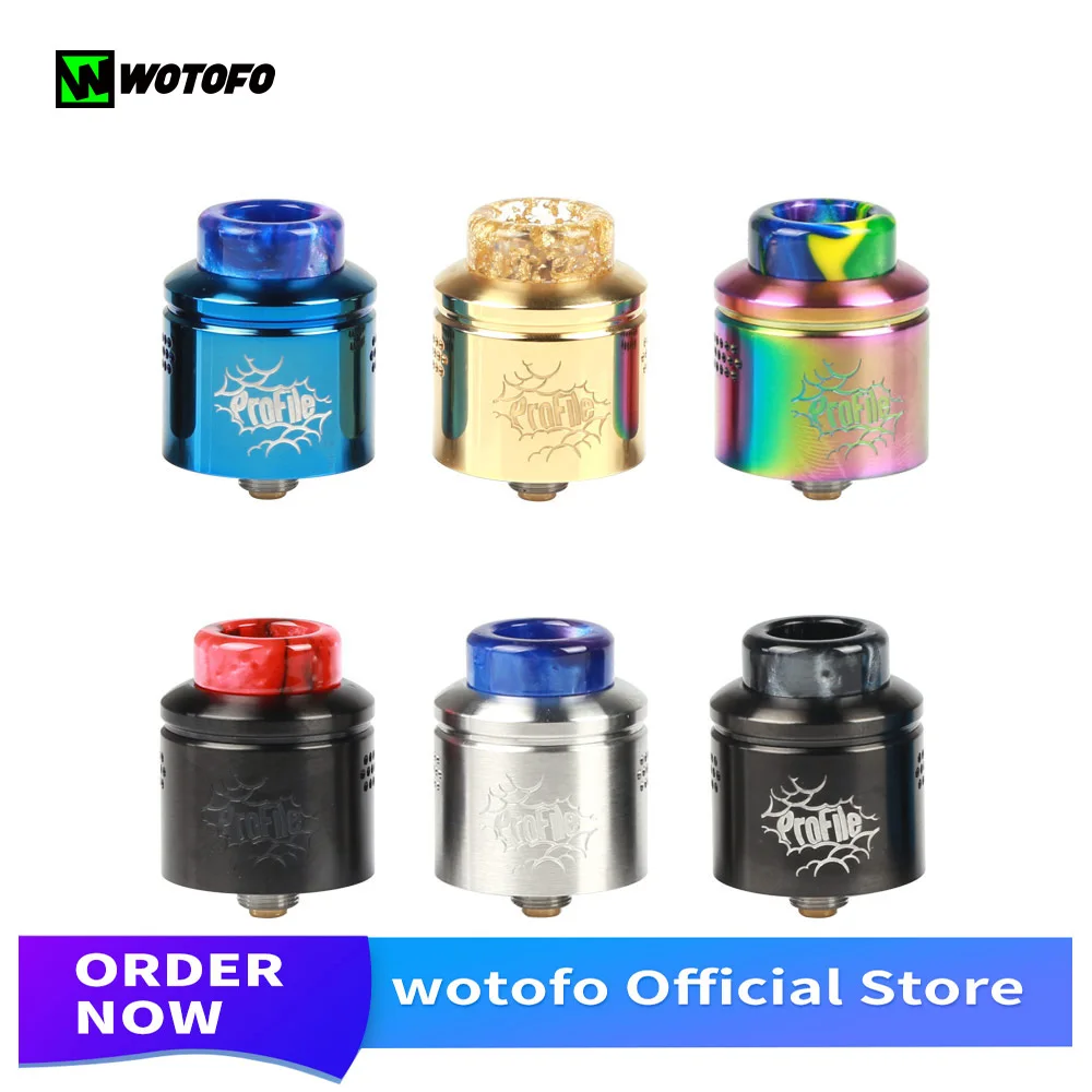 

Original Wotofo Profile RDA Atomizer Vape Tank Vaporizer Rebuilding Dripping RDA Atomizer Vape 510 Thread vape elektronik sigara