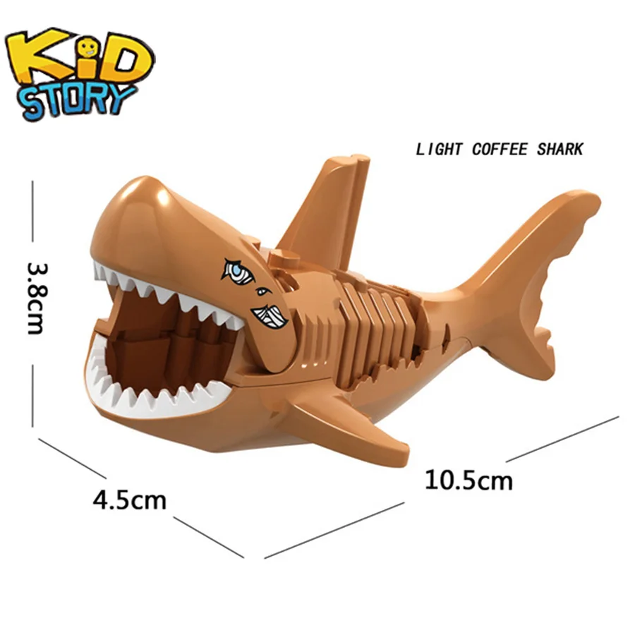 Duplos Animal Sets Shark Kaygoo Ghost Zombie Buzz Lightyear Legoingly Building Mini Bricks Action Figures Children Toys gift YF