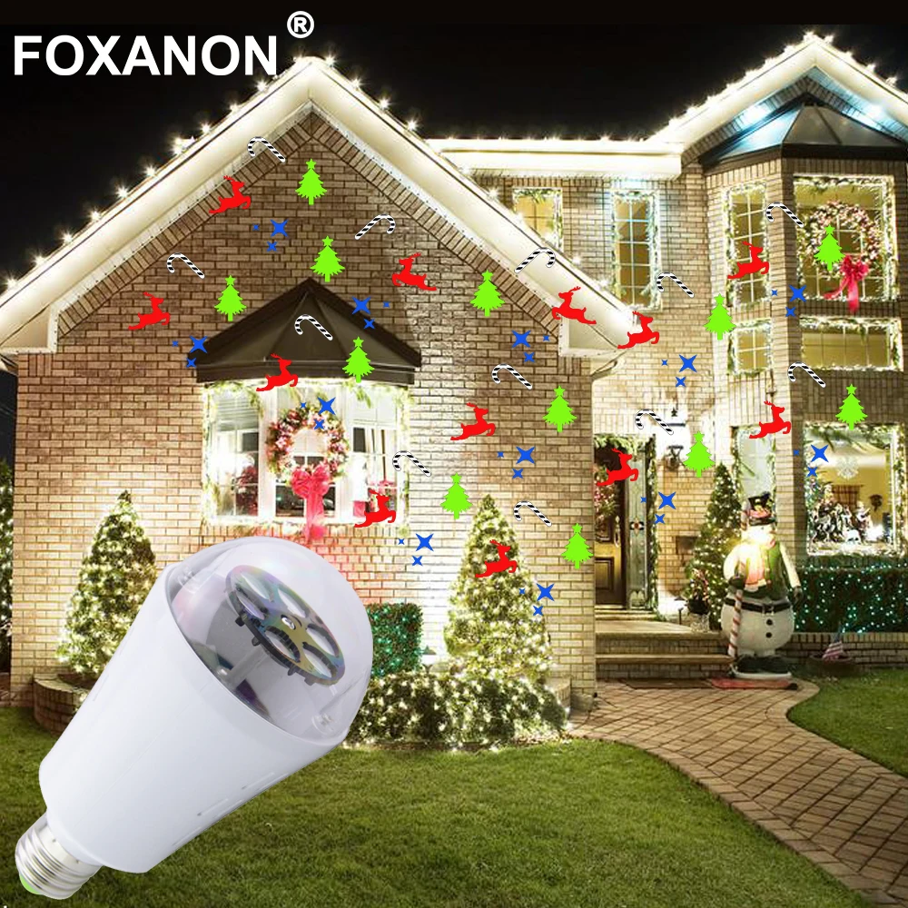 christmas lights 220v holiday led projector bulb outdoor rotating moving dynamic snowflake pattern decoration 110v night lamp in holiday lighting from - Led Projector Christmas Lights christmas lights 220v holiday led projector bulb outdoor rotating moving dynamic snowflake pattern decoration 110v night lamp in holiday lighting from - Led Projector Christmas Lights
