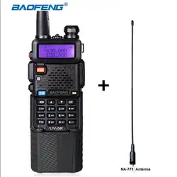 Baofeng UV-5R портативная рация 136-174 мГц 400-520 мГц Dual Band двухстороннее радио черный цвет аккумуляторной батареи 3800 мАч портативный ветчина CB радио