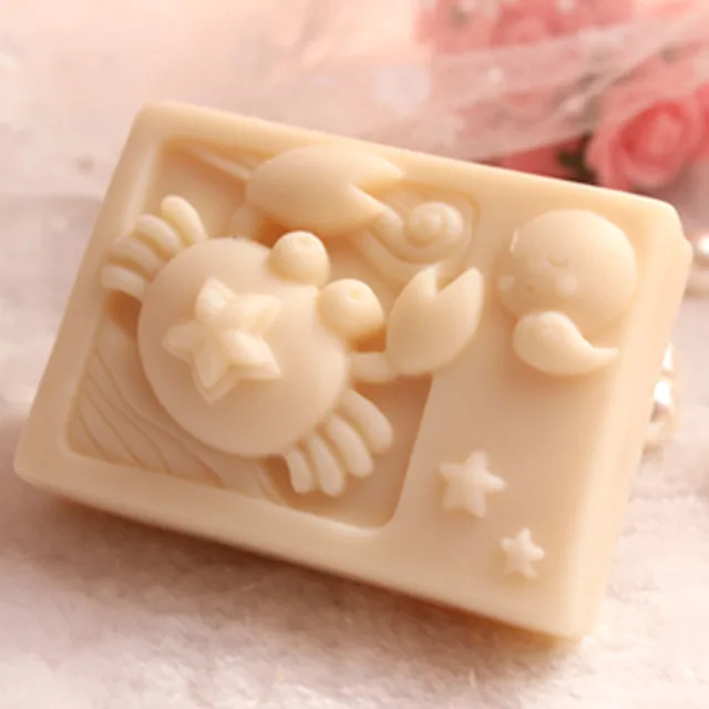 Grainrain Rectangle Mould Silicone Handmade Diy Molds Soap Craft Art Grainrain Rectangle Mould Silicone Handmade Diy Molds Soap Craft Art Mold Zodiac Cancer