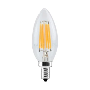 

Light E14 Retro Filament 2W 4W 6W AC 220V LED Bulb COB Candle Flame Light Lamp