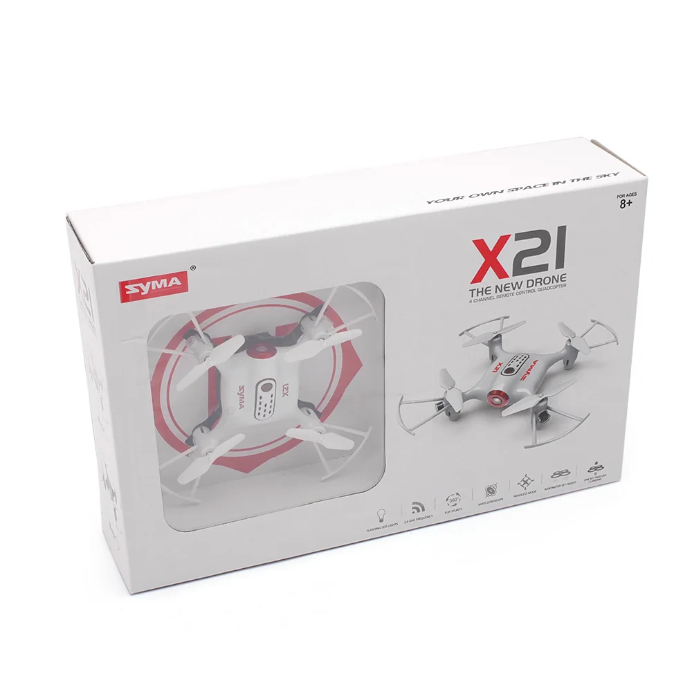 SYMA X21 мини RC вертолет Дрон радиотелефон 2 4 ГГц 4CH дистанционного Управление