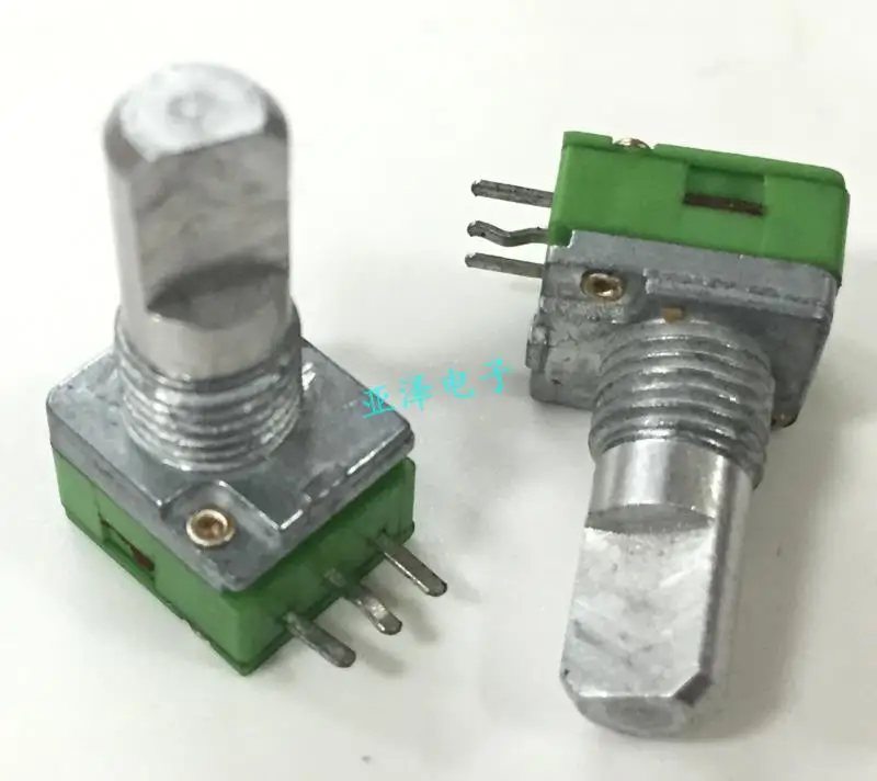2PCS/LOT Taiwan ALPHA Alfa type 09 precision potentiometer single C1M half shaft long 15MM volume | Обустройство дома