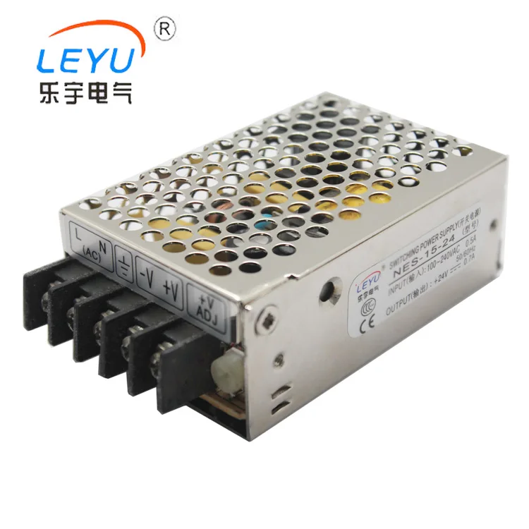 

High Quality LEYU NES-15-5 15W 3A 5V Single Output switching Power Supply