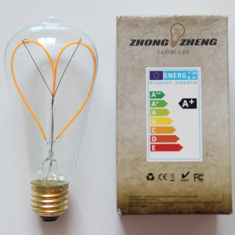 Uncleahtoh ST64 E26 E27 LED flexiblle лампы накаливания 2700 К теплый белый Dimmable свет|dimmable light|filament