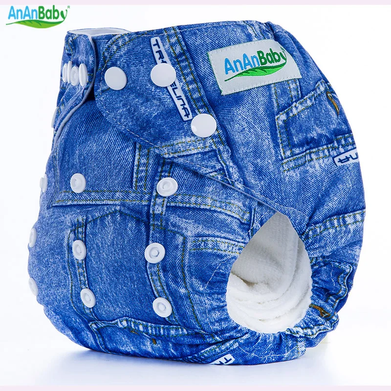 AnAnBaby Baby Diapers PUL Print Pocket Diaper Cover Washable
