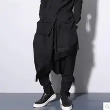 Горячее предложение! Распродажа! Весенняя мужская одежда свободные Гарун брюки хип-хоп Маленькие ноги тренд брюки певицы костюмы m-xxl