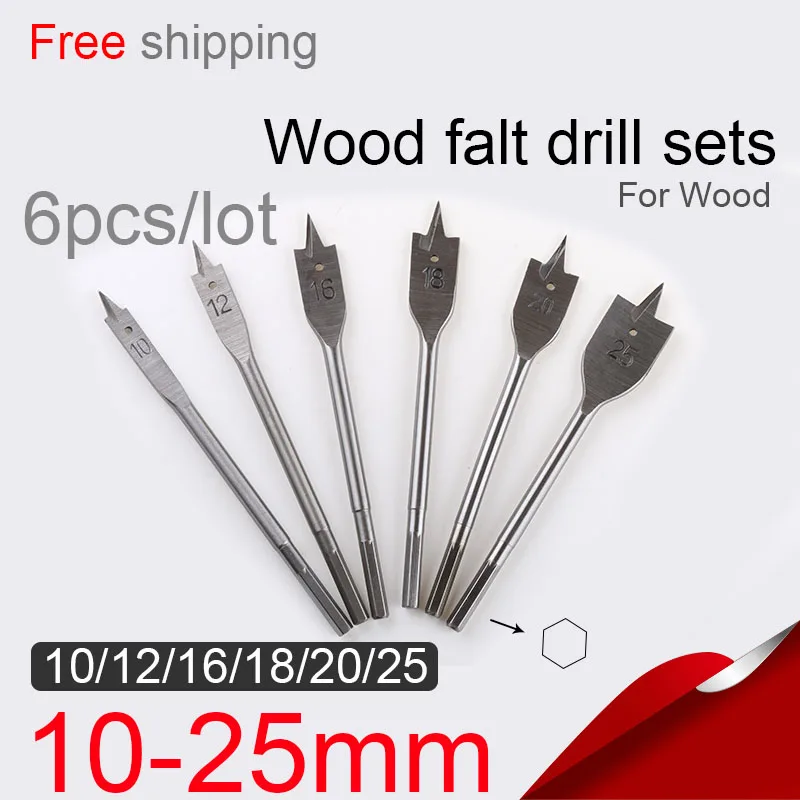 Class a three pointed Spade bit wood working drill hex shank hole punch
