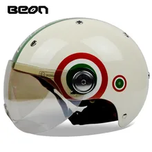 2016 new arrival brand font b BEON b font half helmet vintage Scooter helmet summer font