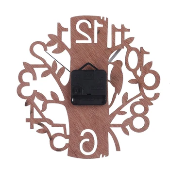 

Modern Wooden Tree Wall Clock 3D DIY Watches Living Room Home Office Living Room Decoration Gift