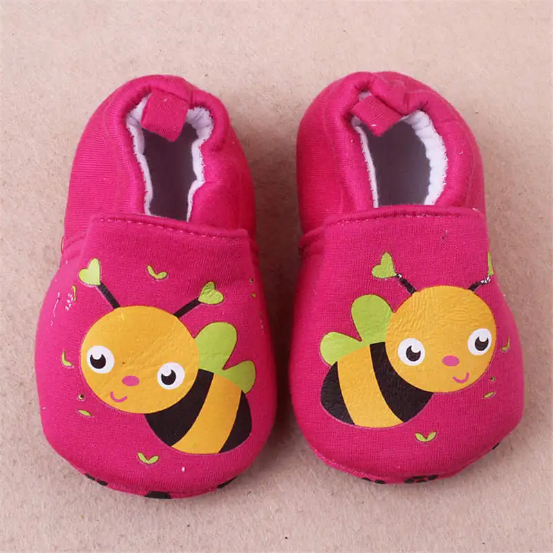 Дисней хлопок Весна Осень новая детская обувь мультфильм Микки детская обувь противоскользящая 0-1 лет Минни обувь для малышей - Цвет: 13