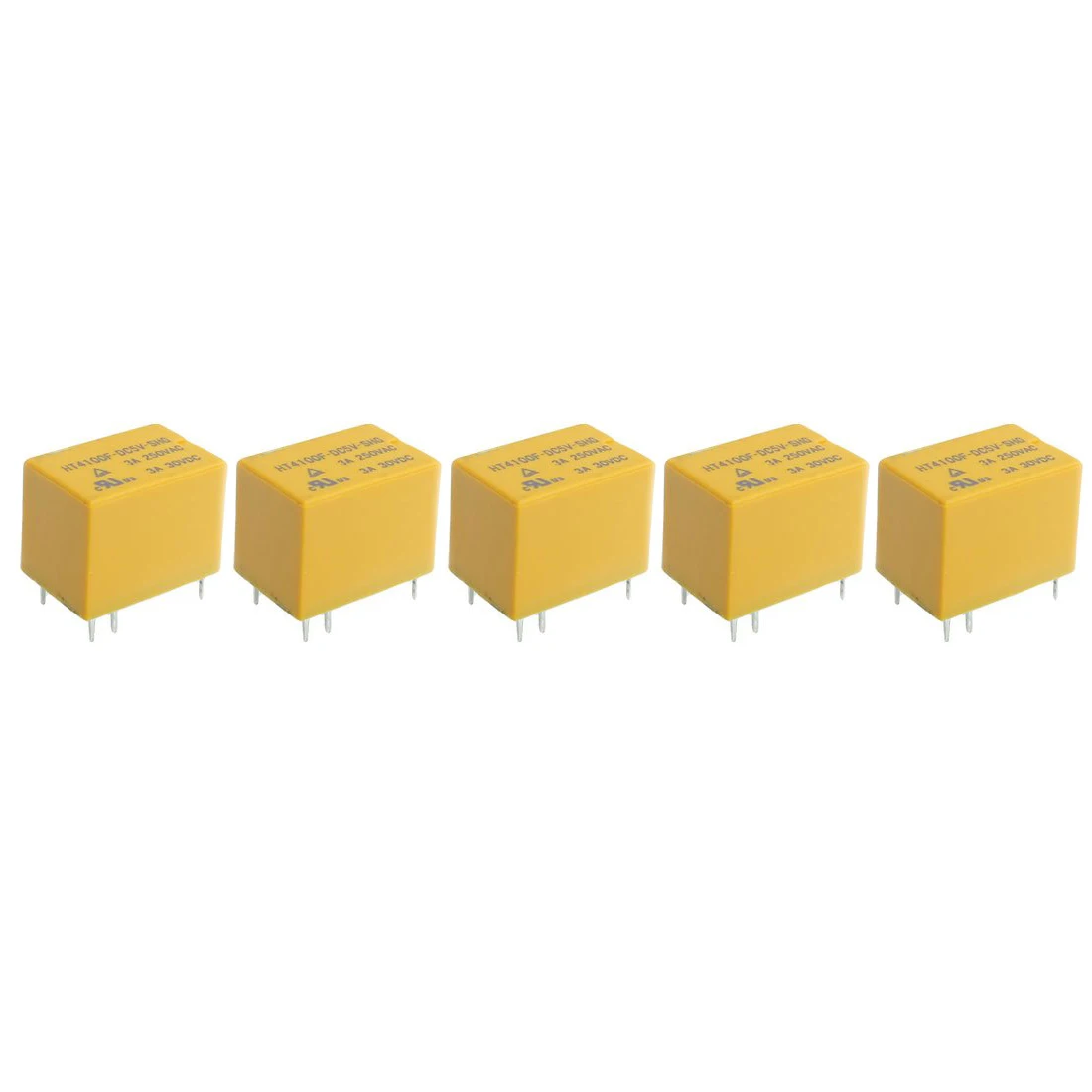 

WSFS Hot Sale HT4100F DC 5V Coil 6 Pin General Power Relay SPDT 5 Pcs