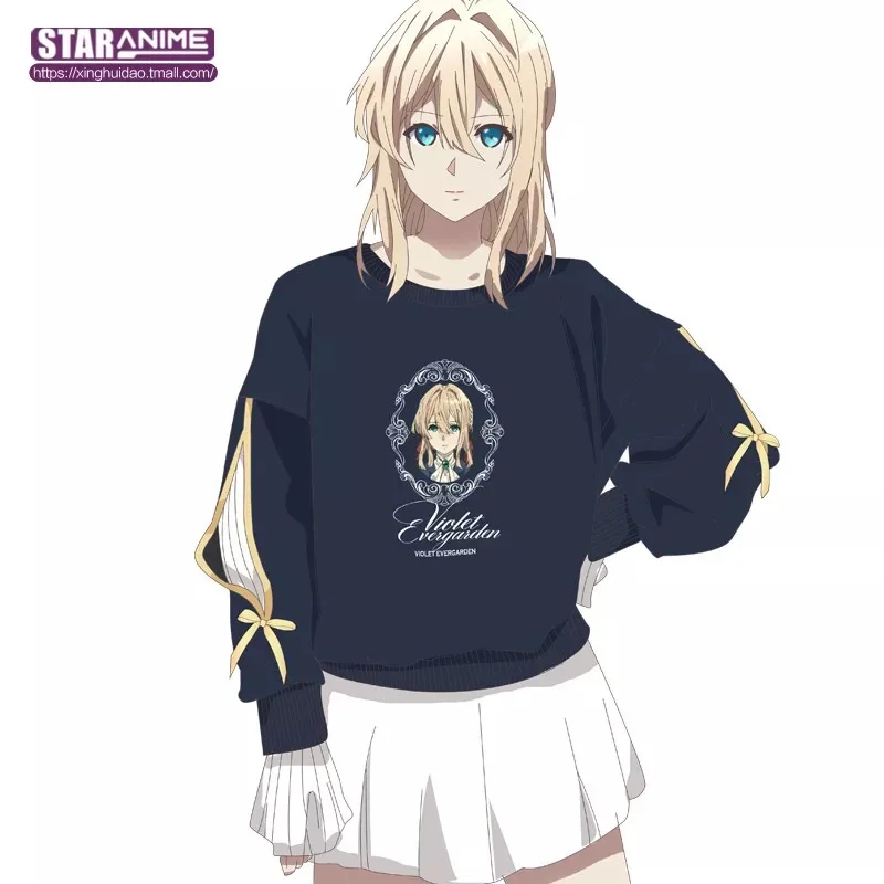 

[STOCK] 2018 Anime Violet Evergarden Auto Memories Doll Figure Pullover Top Coat Cosplay Costume For Halloween Free Shipping New