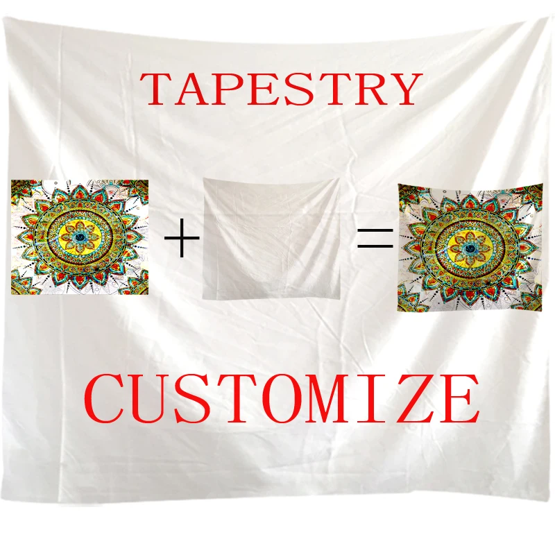 

XIANYUNHE Customized Printed Large Wall Tapestry Cheap Hippie Wall Hanging Bohemian Wall Tapestries Mandala Wall Art Decor