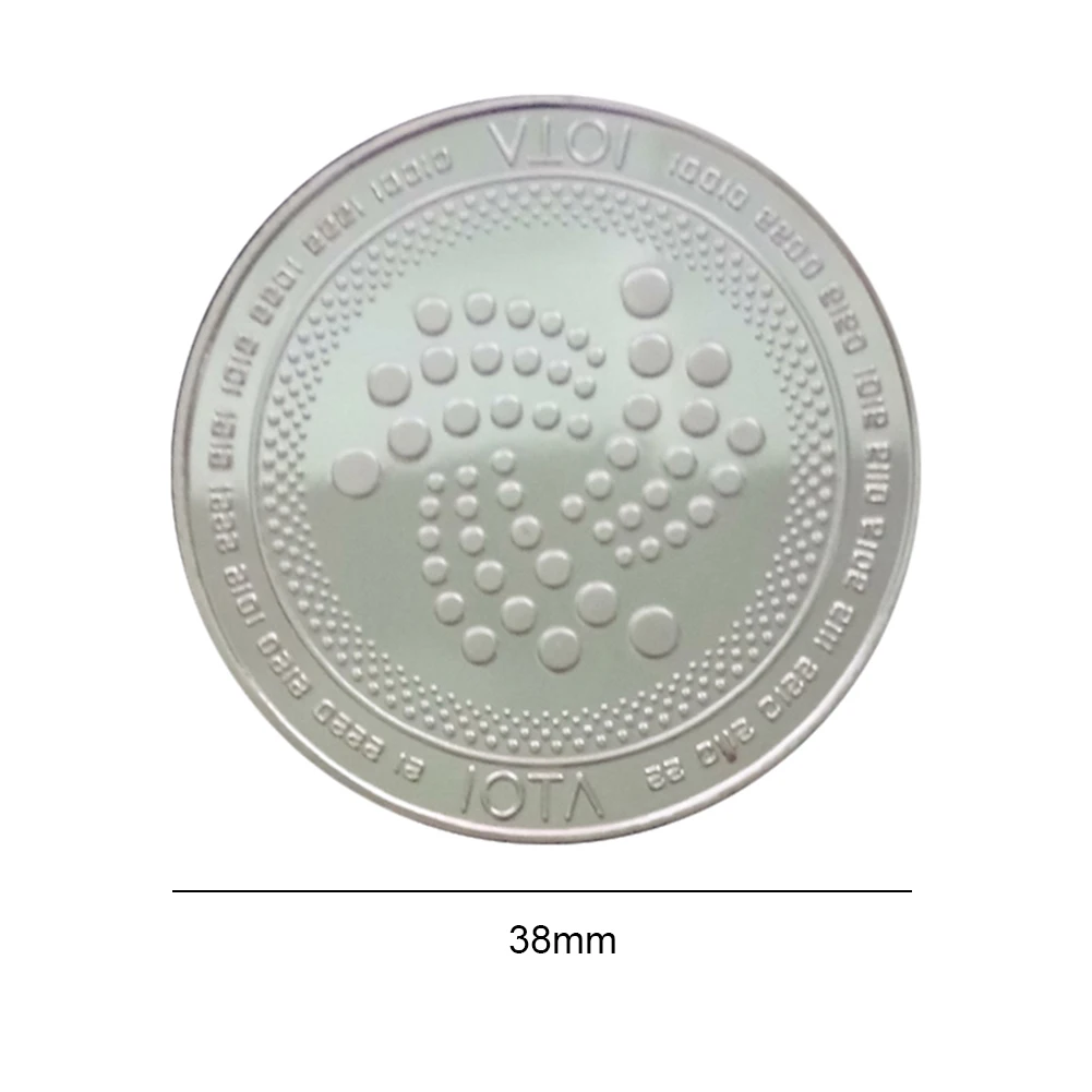 IOTA Virtual Coin Commemorative Coin Collection Gold Plated Bit COIN Specie Ethereum COINs