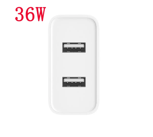 Xiaomi Mi 36 Вт Зарядное устройство 2 USB-A Порты и разъёмы двойной QC 3,0 18 Вт x2 Смарт Выход быстрой зарядки 5В = 3.0A 9V = 2.0A 12V = 1.5A - Цвет: white