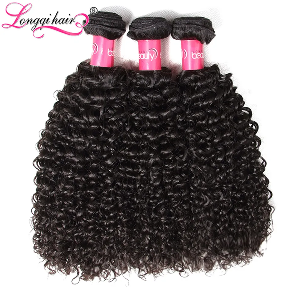 Special Price Longqi Hair Peruvian Curly Hair Bundles 3pcs Lot 100