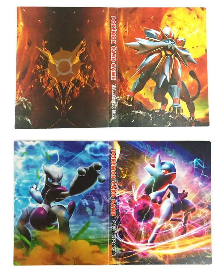 Pokemon Card Albums 8 POCKET/PAGE 112 карт Коллекционная папка альбом детский подарок