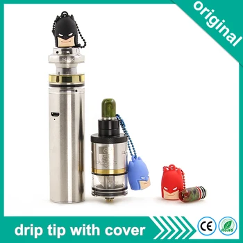 

3pcs New Electronic Cigarette Drip Tips Silicon Mouthpieces Drip tip with Cover for 510 atomizer fit e cig for RDA RDTA RTA
