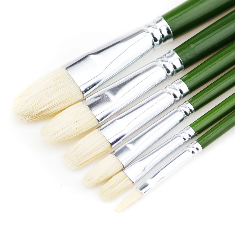 Goedkoop 6 stks set Penselen Set Nylon Haar Schilderij Borstel Verscheidenheid Stijl Olie Acryl Borstel Aquarel Pen Kunst Levert