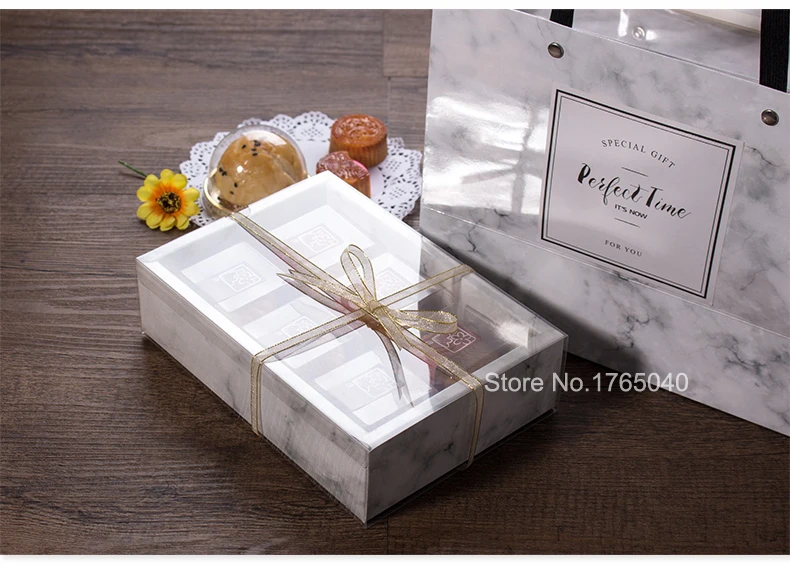 21x14x5 см прозрачная коробка для торта десертные макароны коробки печенья упаковывая коробки 100 шт./лот