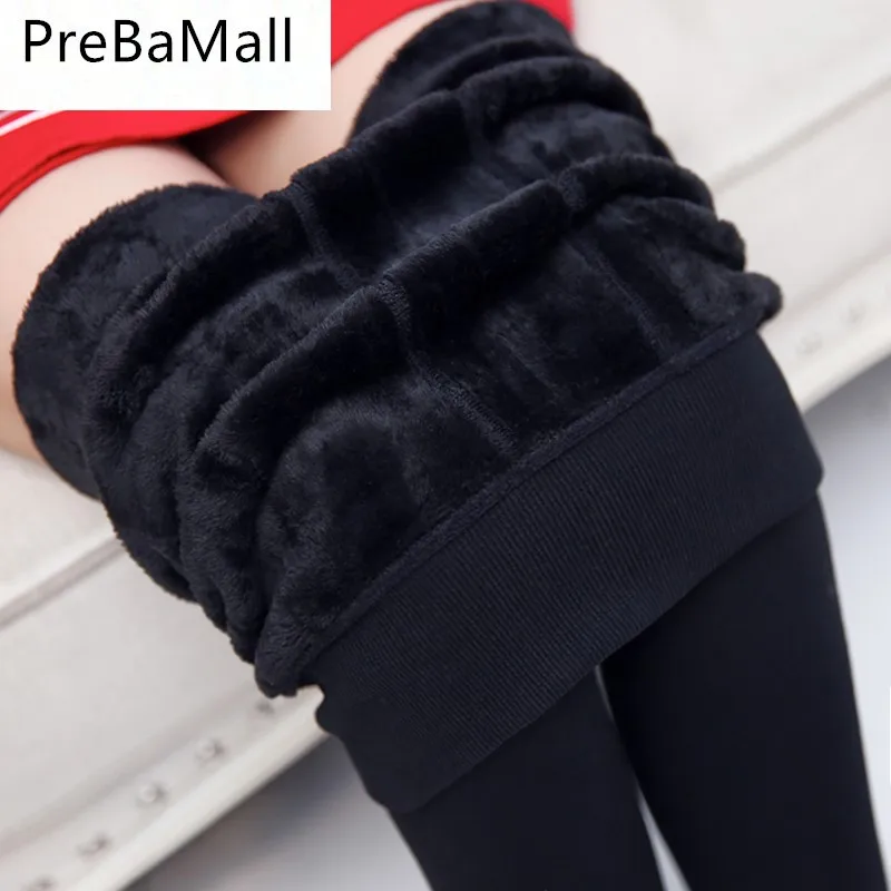 

Autumn Winter Spring Fashion Explosion Model Plus Thick Velvet Warm Seamlessly Integrated Inverted Leggings Warm Pants C10