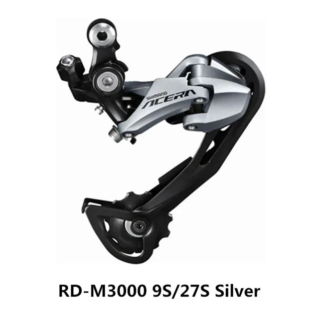 Задний переключатель SHIMANO ACERA RD-M2000 черный/RD-M3000 серебристый задний циферблат горный велосипед 9/27 задний переключатель скорости M390