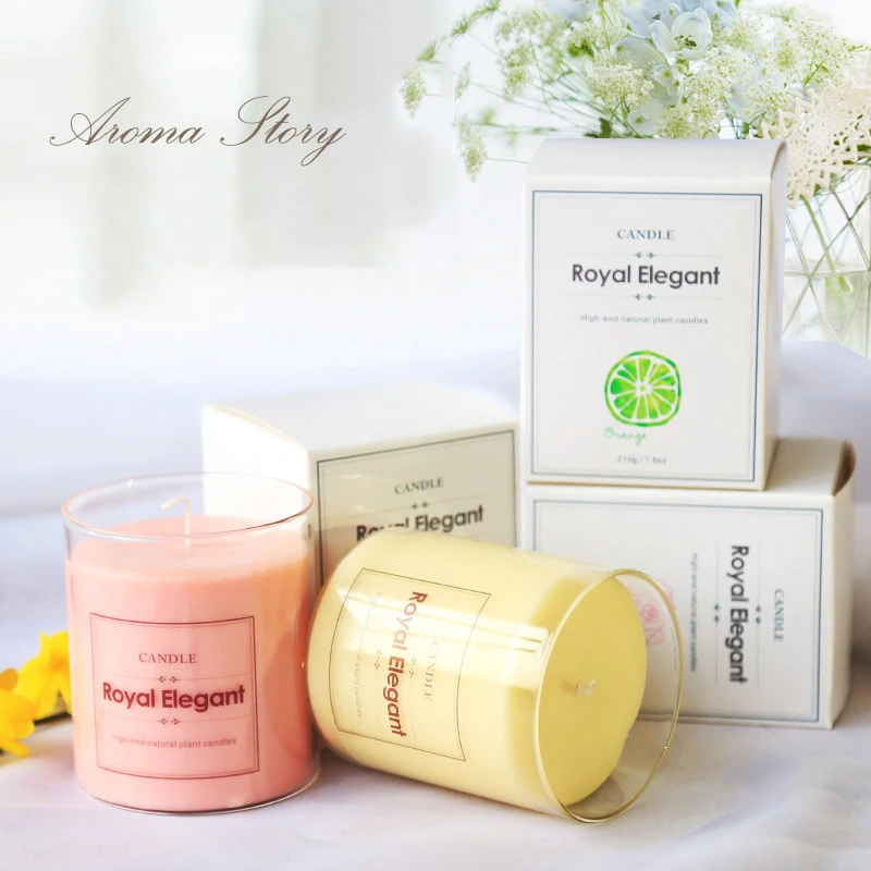 Free Shipping 100 Soy Wax Scented Candle High end Natural Plant