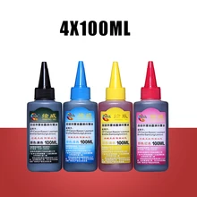 4 x100ml Universal Compatible Refill Dye Ink kit For HP for Canon for Brother for Epson for Lexmark for DELL for Kodak printer