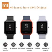 English Version Xiaomi Huami Amazfit Bip Smart Watch Reflection Color Screen 1.28″ Baro IP68 Waterproof GPS for Android & iOS