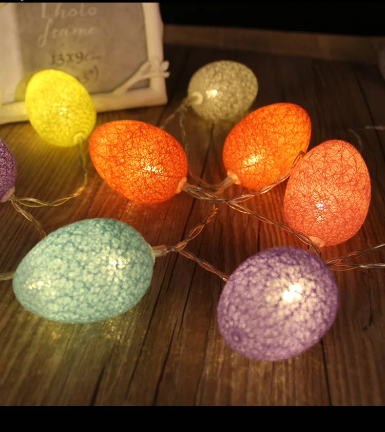 

1.8M Led Egg String Lights for Easter Party Decoration Wedding Birthday Party Christmas New Year Decoration Lamp Holiday Deco