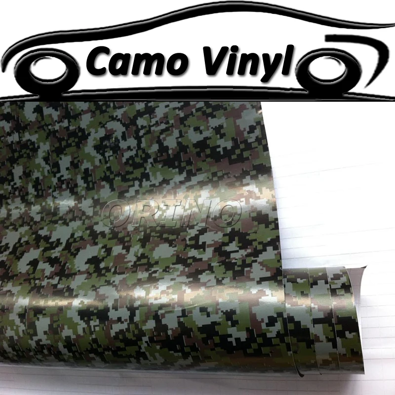Car Styling Digital Military Green Vinyl Film Army Green Camouflage