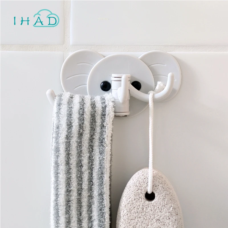 PP wall hook key holder Strong viscose hanging bags bathroom wall hook organizer sock tie rack