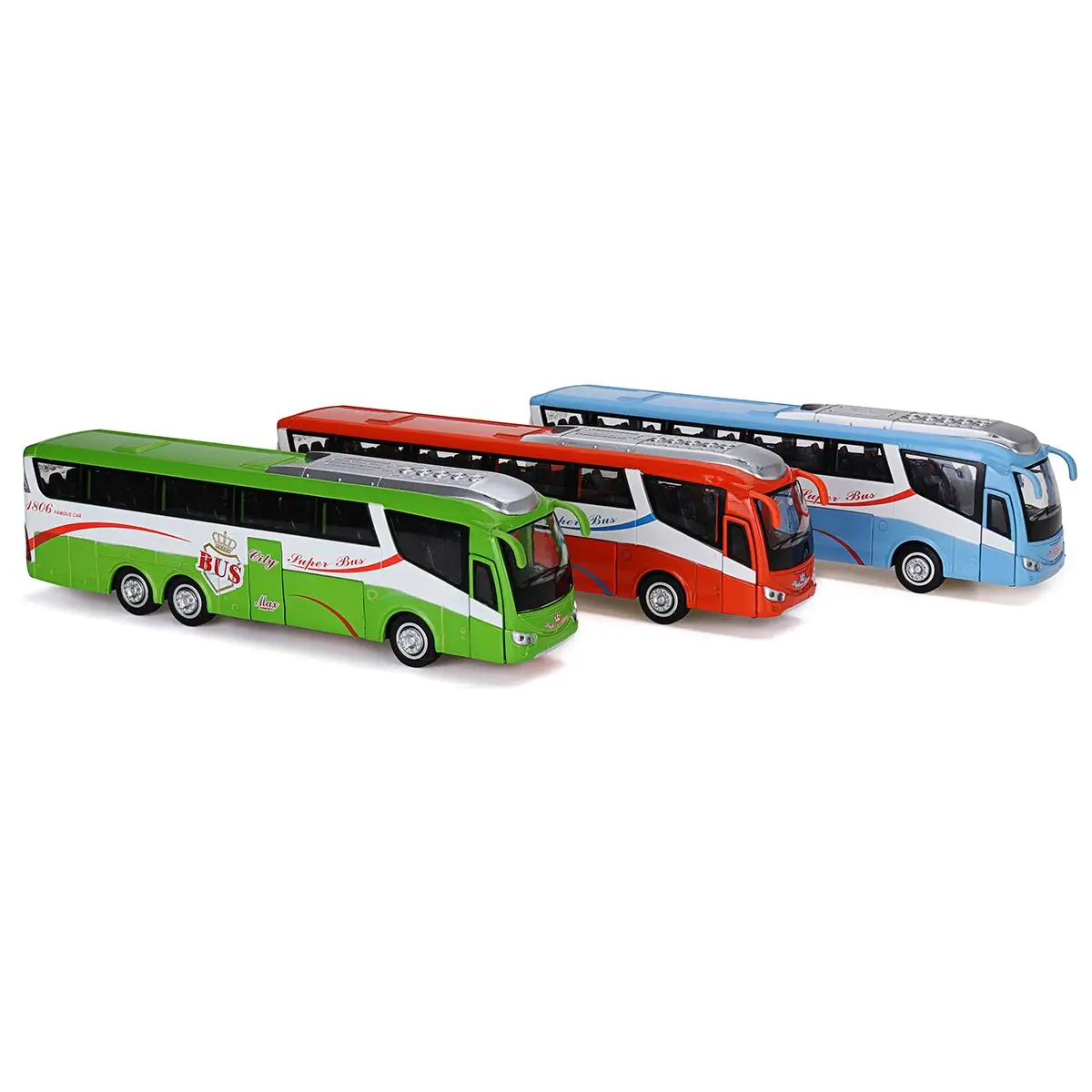 Модель двухэтажного автобуса из цинкового сплава, игрушка, высокая модель автобуса, модель автомобиля, светодиодный светильник, мигающий Звук, игрушка для коллекции, подарок