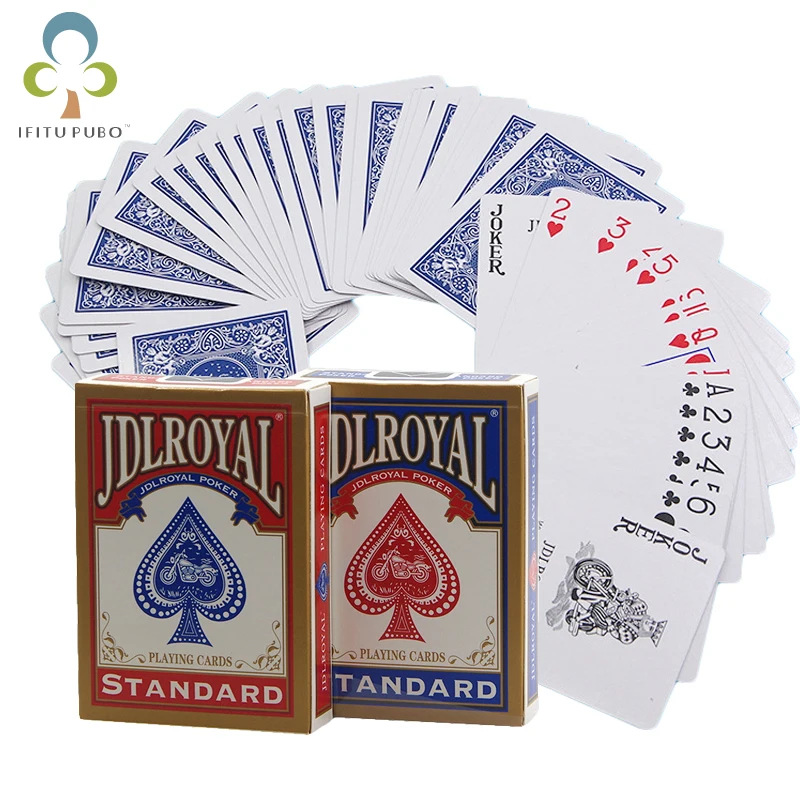 Set of 3 FOURNIER 18-00 Plastic Coated Casino Poker Playing Cards blue Decks 