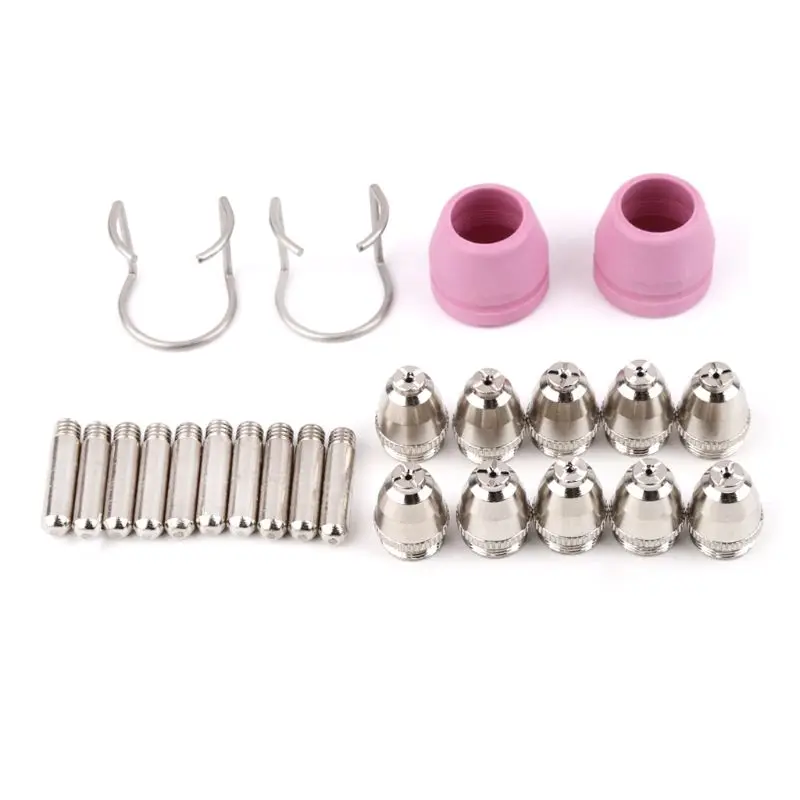 Plasma Cutter Consumables Kit SG55 AG60 Cutting Torch Tip Nozzles Shield Cup