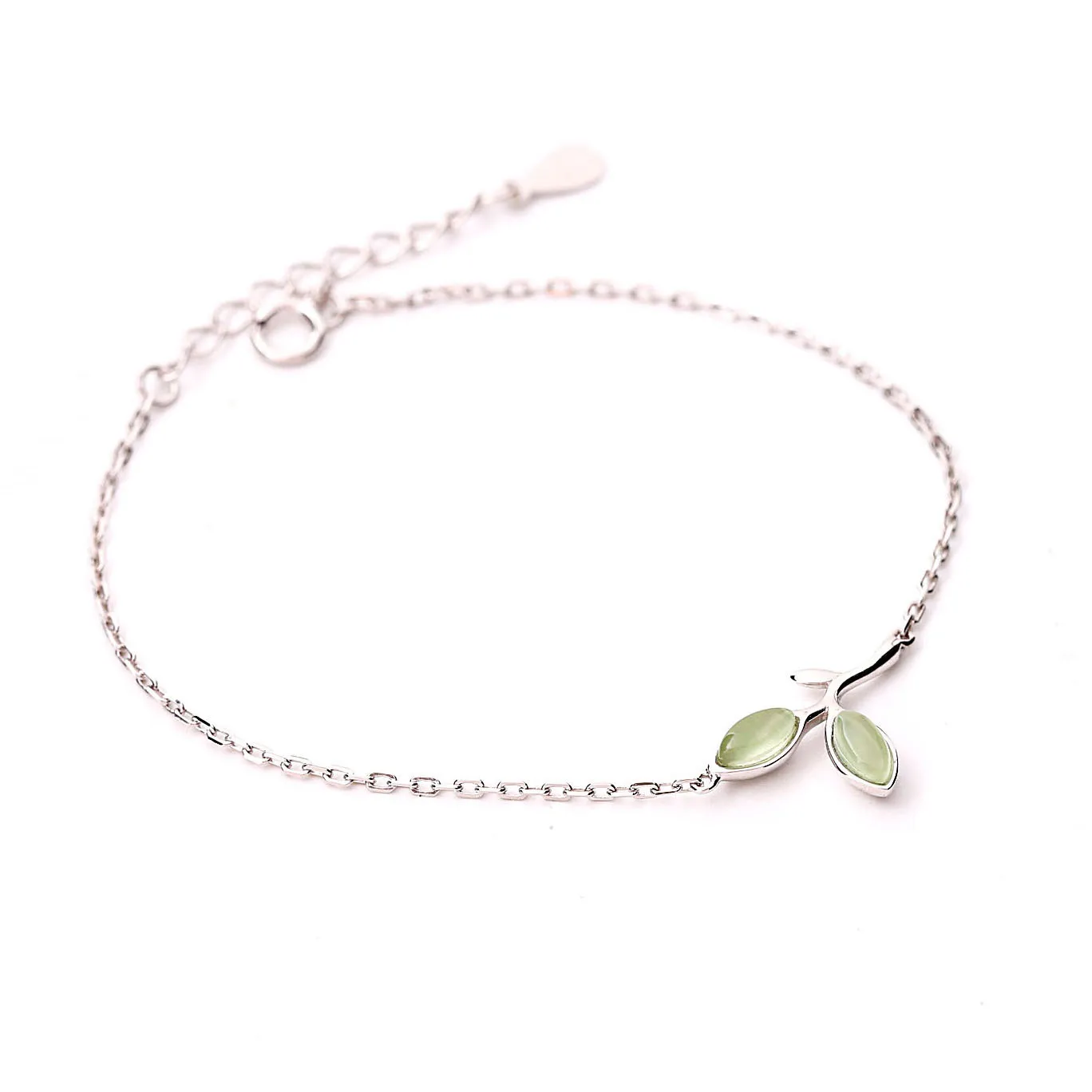 green bud bracelet 100% 925 Sterling Silver Jewelry fashion hypoallergenic bracelets for women gift