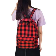 Водонепроницаемый холщовый рюкзак для женщин, много карманов, для путешествий, на молнии, контрастный цвет, рюкзаки, женская школьная сумка для подростков