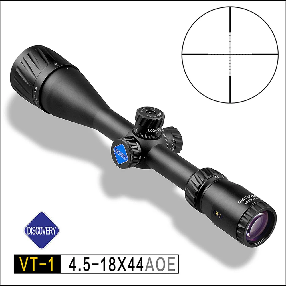 

DISCOVERY VT-1 4.5-18X44AOE Riflescope Red & Green Illuminated Mil Dot Reticle Night Vision Rifle Scope With Sunshade