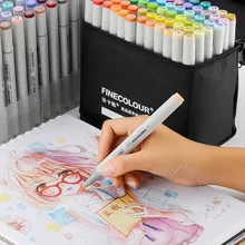 72 цвета, два наконечника, маркеры для рисования, маркеры для рисования, манга, дизайн, архитектура, школьные принадлежности на спиртовой основе