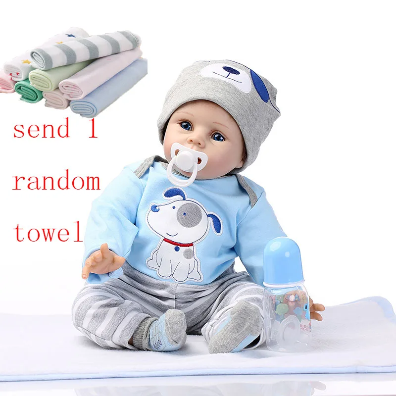 NPK 55 см Reborn Baby Dolls силиконовые детские куклы Моделирование Мягкие игрушки
