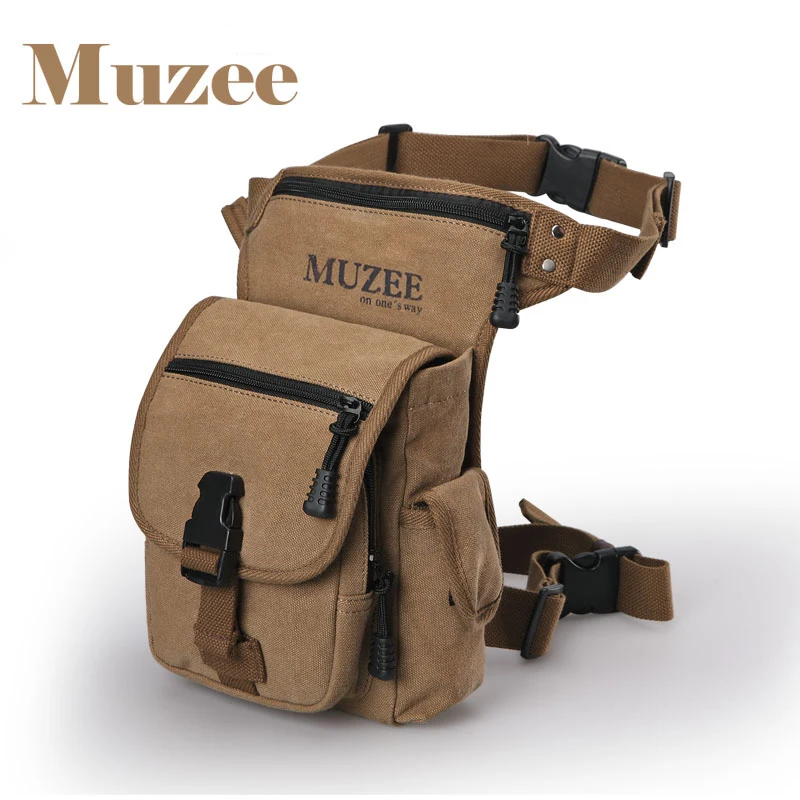 

New Muzee Brand canvas Waist Bag men's messenger bags vintage men bag travel belt wallets,free shipping
