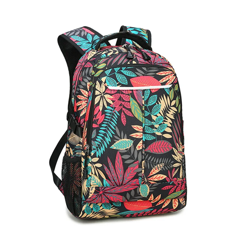 

YUFANG fashion backpack canvas men pattern women travel bag college student school bag big capacity 3 color
