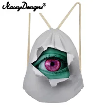 Бесшумные дизайнерские сумки с 3D принтом Дамский рюкзак со стягивающим шнуром модный школьный шоппер Единорог Mochila Infantil туристический подарок Новинка