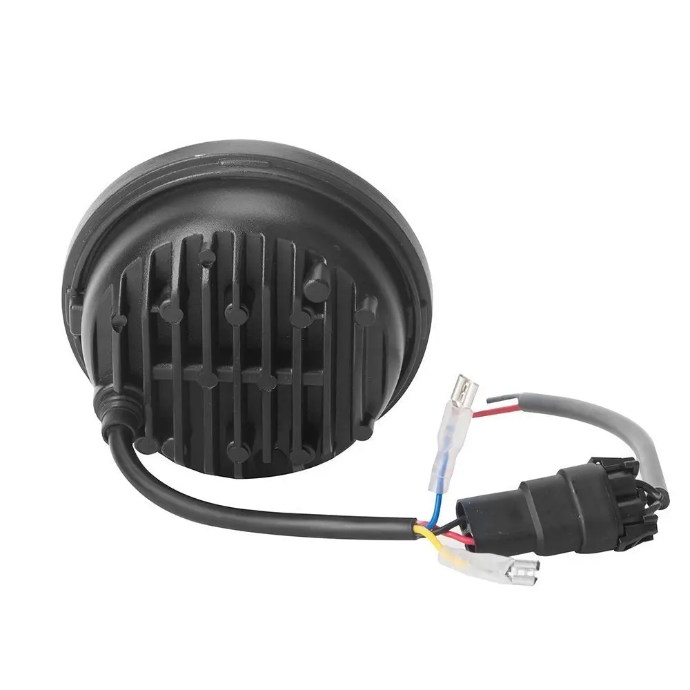  Marloo Led Fog Light 4 1/2 4.5 Inch White DRL Amber Turn Signal Halo Auxiliary Lamp For Motorcycles - 32918598352